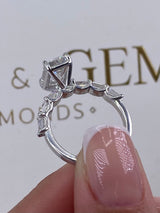 Alia Engagement Ring 3.70 Carat White Gold