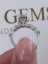 Alia Engagement Ring 3.70 Carat White Gold