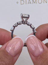 Alia Engagement Ring 3.70 Carat White Gold