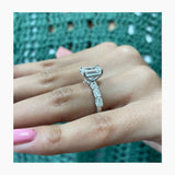 Alia Engagement Ring 3.70 Carat White Gold
