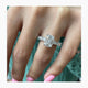 Alia Engagement Ring 3.70 Carat White Gold