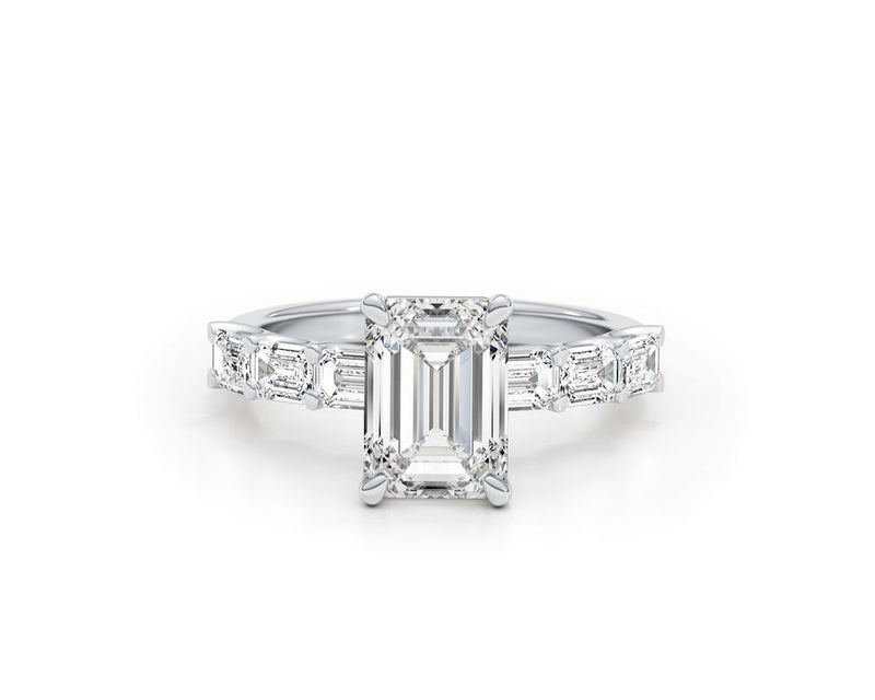 Alia - Emerald Cut 4.20 Carat Diamond Engagement Ring