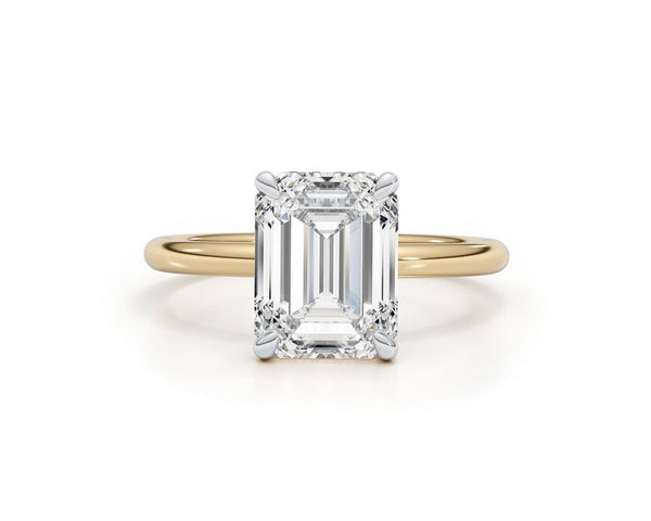 chloe - Emerald Cut 4.35 Carat Diamond Engagement Ring