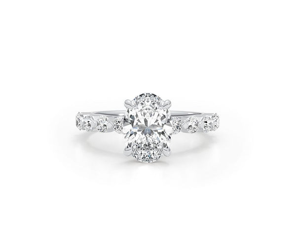 Estrella - Oval Cut 2.55 Carat Diamond Engagement Ring