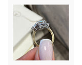 Greta - Emerald Cut 5.16 Carat Diamond Engagement Ring