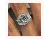 Greta - Emerald Cut 5.16 Carat Diamond Engagement Ring
