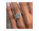 Greta - Emerald Cut 5.16 Carat Diamond Engagement Ring