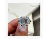 Greta - Emerald Cut 5.16 Carat Diamond Engagement Ring