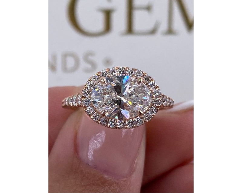 Macy - Oval Cut 2.40 Carat Diamond Engagement Ring