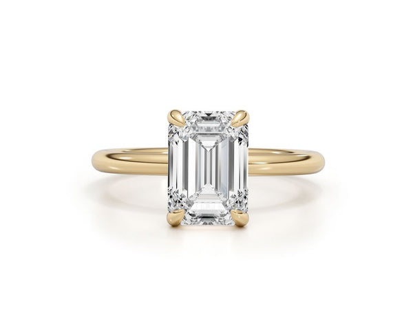 mey - Emerald Cut 3 Carat Diamond Engagement Ring