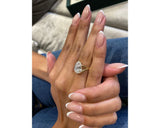 Ocean - Pear Cut 3 Carat Diamond Engagement Ring