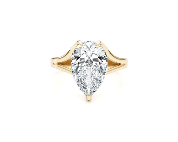Ocean - Pear Cut 3 Carat Diamond Engagement Ring