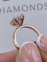 Rosalia Engagement Ring 2.1ct TCW, 14K Gold