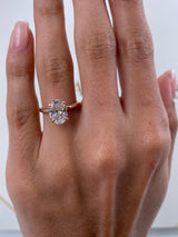 Rosalia Engagement Ring 2.1ct TCW, 14K Gold