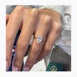 Rosalia Engagement Ring 2.1ct TCW, 14K Gold