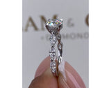 Capri - Round Cut 1.57 Carat Diamond Engagement Ring