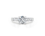 Capri - Round Cut 1.57 Carat Diamond Engagement Ring