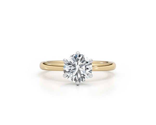Thalia - Round Cut 1.28 Carat Diamond Engagement Ring