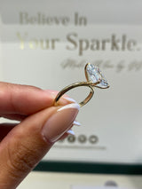 Paloma Engagement Ring 4.50 Carat Yellow Gold