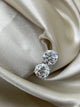 Diamond Stud Earrings 2 Carat White Gold 14K