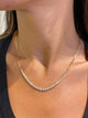Diamond Chain Necklace 2.25 Carat Yellow Gold 14K