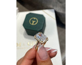 Marlowe - Radiant Cut 4.37 Carat Diamond Engagement Ring