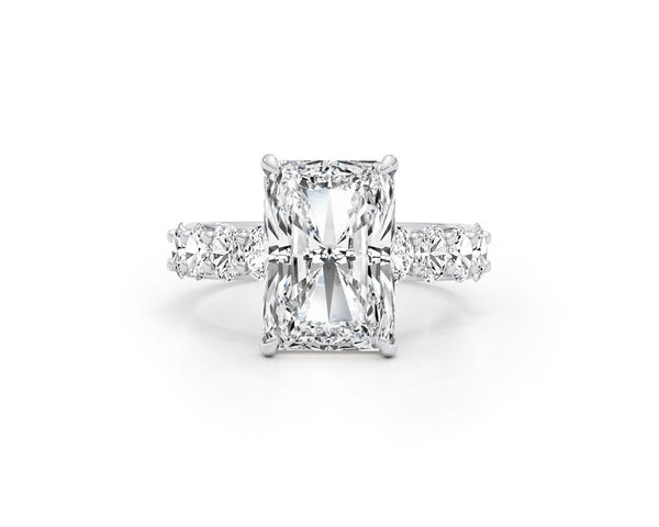 Shay - Radiant Cut 5.88 Carat Diamond Engagement Ring