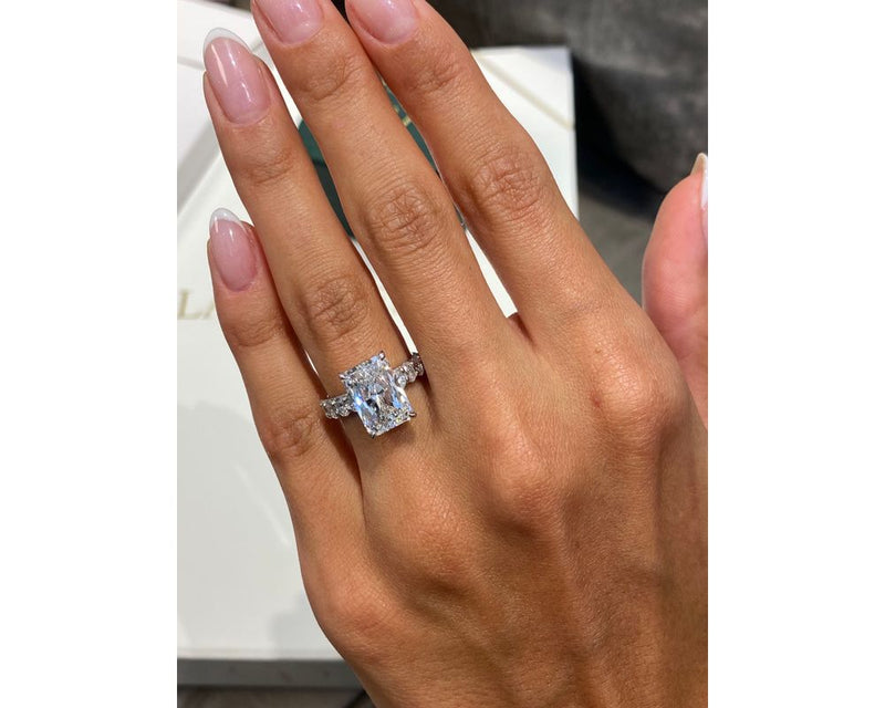 Shay Pave Diamond Engagement Ring, White Gold 18K