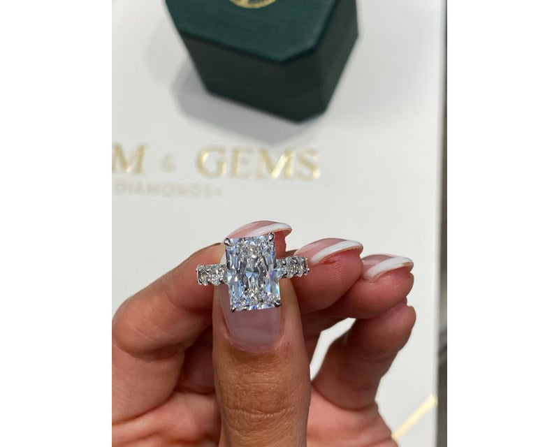 Shay Pave Diamond Engagement Ring, White Gold 18K