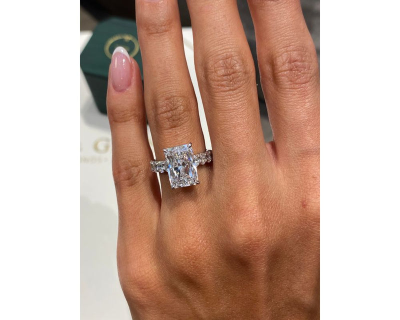 Shay Pave Diamond Engagement Ring, White Gold 18K