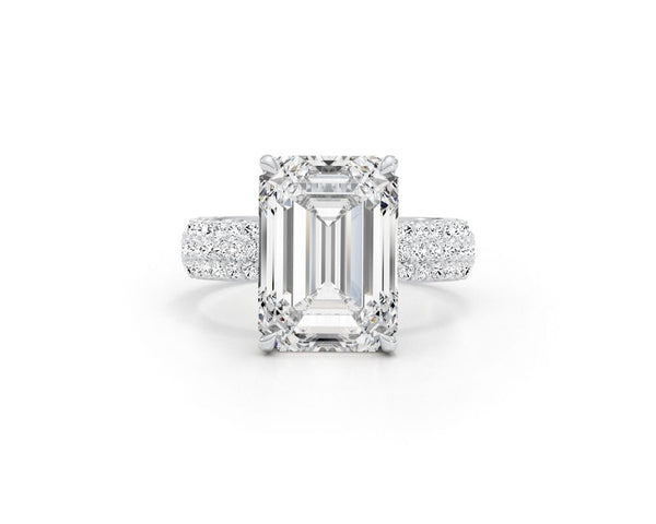 Tatiana - Emerald Cut 5.44 Carat Diamond Engagement Ring