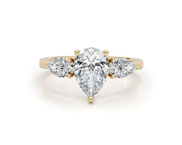 Sandra - Pear Cut 3.01 Carat Diamond Engagement Ring