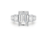 orli - Emerald Cut 7.42 Carat Diamond Engagement Ring