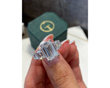 orli - Emerald Cut 7.42 Carat Diamond Engagement Ring