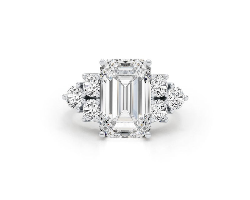 hadar - Emerald Cut 6.08 Carat Diamond Engagement Ring