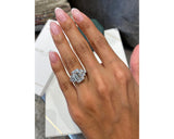 hadar - Emerald Cut 6.08 Carat Diamond Engagement Ring