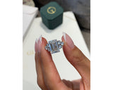 hadar - Emerald Cut 6.08 Carat Diamond Engagement Ring