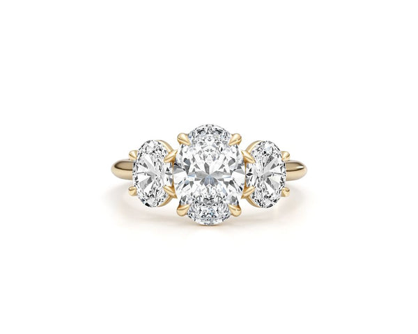 nini - Oval Cut 3 Carat Diamond Engagement Ring