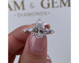 erin - Pear Cut 3.50 Carat Diamond Engagement Ring