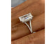 RN1047-2 ring - Emerald Cut 5.36 Carat Diamond Engagement Ring