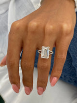 Charlotte Engagement Ring 5.36 Carat White Gold