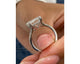 RN1047-2 ring - Emerald Cut 5.36 Carat Diamond Engagement Ring