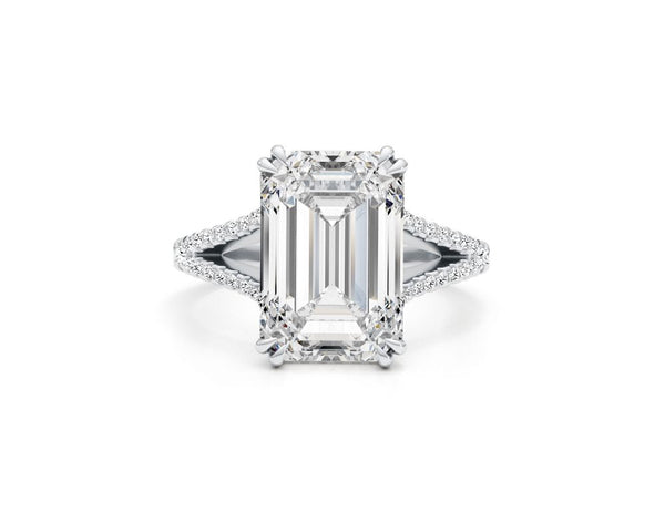 RN1047-2 ring - Emerald Cut 5.36 Carat Diamond Engagement Ring