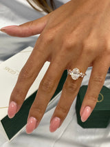 Ottilie Engagement Ring 2.70 Carat Rose Gold