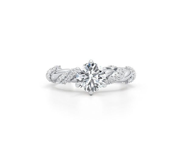 Emmeline - Round Cut 1.32 Carat Diamond Engagement Ring