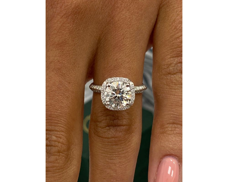 Fleur - Round Cut 1.94 Carat Diamond Engagement Ring