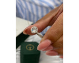 Liana - Round Cut 1.65 Carat Diamond Engagement Ring