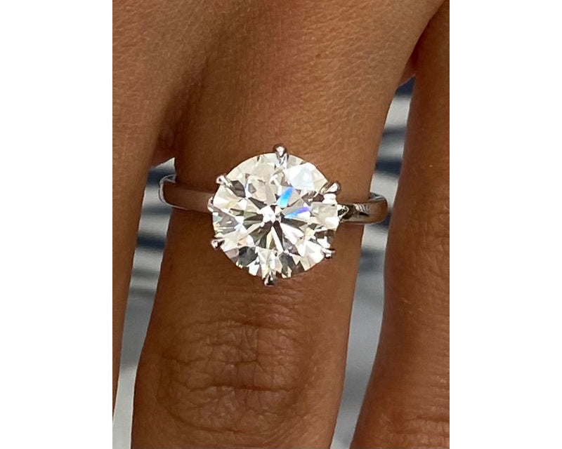 Romilly - Round Cut 3 Carat Diamond Engagement Ring