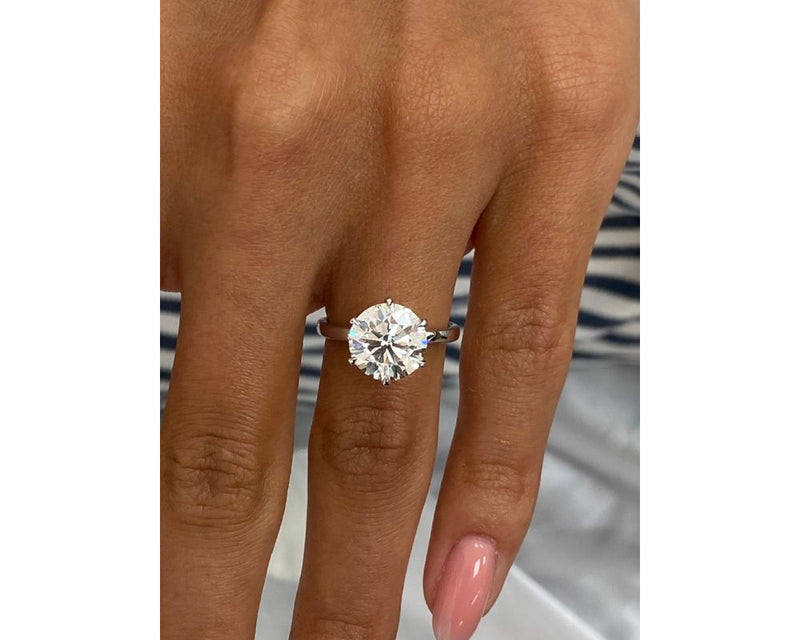 Romilly - Round Cut 3 Carat Diamond Engagement Ring