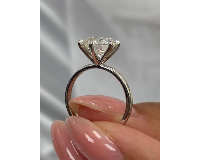 Romilly - Round Cut 3 Carat Diamond Engagement Ring